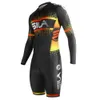 Cykeltröja sätter sila barn och ungdomar långärmad triathlon skinsuit kostym cykel jumpsuit mtbciclismo hastighet skatare 230928