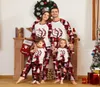 Julpyjamas sätter pojkar flickor pingvin för vinter jul baby nattkläder barn pijamas pajamas förälder- match9985195