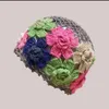 Beanie Skull Caps Spring and Summer Style Literary Artistic Colorful Flowers Hollow Baotou Cap Female Fashion Sticking Wool Melo 231005