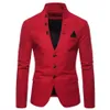 Slim Fit Men Suit Jacket Fashion Mens Suit Casual Blazer Stand Collar Party Costume Homme Solid Men Blazer Jacket D91004277F
