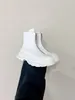 Tread Slick Boots Designer Damen Plateau Freizeitstiefel Luxus Leder Canvas Gummi Schuhe Stiefel Größe 35-40