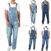 Macacões femininos macacão verão homens jeans macacão com bolso casual denim curto macacão jeans homens jeans suspender calças moda streetwearl231005