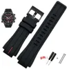 Hög kvantitet gummi Watchband för Timex Watcht2N720 T2N721 TW2T76300 Black Waterproof Silicone Sports Strap 2416mm 2207062447