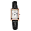 Wristwatches Lovers Luxury Design Women Watches Classic Square Mature Business Style Simple Diamond Hand Wind Leather Strap Watch Relogios