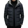 Herren Daunenparkas Kapuzenjacke Winter Kurz 2023 Neu Mittleres Alter Verdickt Warm 231005