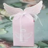 Geschenkpapier 10/20 / 30PCS Pink Wings Candy Box Verpackungsbeutel für Kinder Babyparty Hochzeitsgäste Geburtstagsfeierbevorzugungen Dekorbedarf