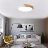 Nachtverlichting Moderne LED-plafondlamp Minimalistische houtstijl Inbouwarmatuur met acryllampenkap voor slaapkamerwoonkamer