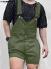 Women's Jumpsuits Rompers Men Rompers Solid Color Button Pockets Streetwear Casual Suspender Jumpsuits Men 2023 Summer Straps Overalls Plus SizeL231005