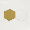 Posavasos de sublimación para regalo personalizado Posavasos de MDF para sublimación de tinte Forma hexagonal Impresión por transferencia en caliente Consumibles en blanco 8DM-010-D