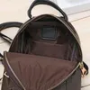 gute Qualitätstaschen Marke Designer Damen Palm Springs Mini Rucksack Kinder Rucksäcke Frauen drucken PU Lederschule Braun F224A