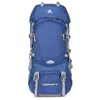 Mochila de montañismo al aire libre, mochila de senderismo para acampar (con funda para lluvia), mochila de viaje de gran capacidad