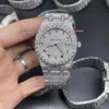 La dernière montre Hip Hop masculine en 2023 Large Diamond Member Top Quality Alectroplated Shiny Watch CZ Diamonds Full Diamond FAC254L