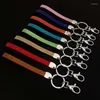 Keychains Glass Crystal Key Chain Car Rhinestone Phone Lanyard Bling Neck Wrist Strap