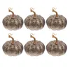 Dekorativa blommor 6 PCS Simulering Foam Pumpkin Foams Decor Pumpkins Pendet Party Decors Guldbord Hängande prydnadsförtillverkare Autumn