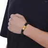 Strand Pi Yao Rijkdom Geluk 10mm Zwarte Hand Gesneden Mantra Kraal Armband Voor Vader Echtgenoot Vrienden Gift NIN668