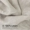 Sängkläder sätter MCAO 100% LINEN SLAD SET SOLID Color-3 PCS Washed French Linen Sheets1 Flat Sheet 2 Pillowcases-Broathable Bedding TJ3960 230928