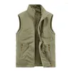 Men's Vests 2023 Fleece Vest Men Winter Autumn Vintage Cotton Ultra Light Casual Plus Size Waistcoat Sleeveless Jackets Warm