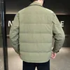 Parkas en duvet pour hommes, nouvelle veste légère de Style de luxe, courte, décontractée, en canard, boutonnée, col de chemise, hiver 2023, 231005