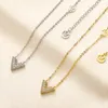 Роскошный брендовый дизайн ожерелье из 18-каратного золота с покрытием из нержавеющей стали ожерелья колье-цепочка с подвеской в виде буквы модные женские свадебные украшения аксессуары