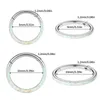 Näsringar studs stål septum piercing näsring 8-10 mm opal gångjärn segment klickare öronbroskörhängen Helix Lip Piercing Body Jewelry 231005