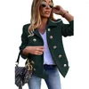 Women's Jackets 2023Casual Jacket Autumn Winter Slim Fitting Long Sleeve Double Breasted Suit Collar Wool Small Coat