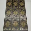 Utomhusspelaktiviteter Version Black Stamping Gold Foil Tarot Cards Plast Rider Deck för nybörjare och samlare 230928