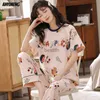 Women's Sleep Lounge Nouvelles femmes mode Kawaii pyjama doux coton vêtements de nuit femmes pyjamas dinosaure impression été Homewear pyjamas pour jeunes filles L231005