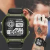 Relojes de pulsera Relojes deportivos para hombres Reloj digital retro resistente al agua para reloj electrónico LED Diseño Nylon Hombre militar Reloj de pulsera Hombr207f