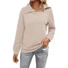 Damen-Kapuzenpullover, Reißverschluss, Stehkragen, modisches, lockeres Sweatshirt, Hi-Low-Damen-Freizeitjacke