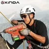 Skates Helmets XINDA ABS Rock Climbing Helmet Goggles For Caving Canyoning Safety Downhill Speleology Mountain Rescue Equipment 231005