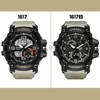 SMAEL Men Military Watch 50m Waterproof Wristwatch LED Quartz Clock Male relogios masculino 1617 Digital Sports Watches Men's325r