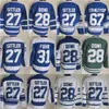 Män retro hockey 27 Darryl Sittler Jersey Vintage Classic 28 Tie Domi 31 Grant Fuhr 67 Stanleycup Blue White Green Team Color 75th Anniversary Brodery and Sying