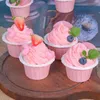 Decorative Flowers Artificial Fake PU Cake Cup Model Ice Cream Display Pography Props Crafts Home Decoration