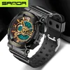 Nowa marka Sanda Fashion Watch Digital Watch Led Digital Watch G Outdoor Waterproof Waterproof Military Sports Watch Relojes Hombr2244