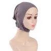 Berretto con teschio Berretto interno musulmano Hijab per donna Sottoscocca solido Sciarpa sottocapo Cappello turbante Hijab islamico Pronto da indossare Copricapo 231005