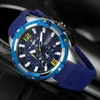 Armbandsur 2021 herrklockor Megir Top Brand Silicone Strap Chronograph Waterproof Quartz Sport Watch for Men Relogio Masculino307g