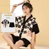 Dames Slaap Lounge Zomer Cartoon Nachtkleding Kawaii Meisjes Jonge Dames Pyjama Sets Pyjama's Femme Nachtkleding Dames Loungewear Pijama Mujer HomewearL231005