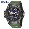 SMAEL double temps hommes montres 50m étanche montres militaires pour homme 8007 résistant aux chocs Sport montres cadeaux Wtach 220421192T