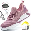 Stivali Puntale in acciaio Scarpe da uomo Donna Sicurezza sul lavoro Antistab Antismash Sneaker Uomo Traspirante Leggero Plus Size 48 230928