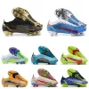 Chaussures de football pour hommes de concepteur haute cheville crampons bottes de football hommes blanc noir bleu formateur baskets 39-46