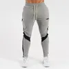 Chándales para hombres Moda de la calle Conjunto bordado de algodón empalmado Dibujo casual Sudadera con capucha Pantalones de fitness Jogger Deportes