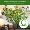 Plantes murales décoratives à fleurs grimpantes, Clips de fixation auto-adhésifs, câble pour décoration de maison