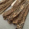 Kvinnors jumpsuits Rompers Summer Leopard Print ärmlös Jumpsuit Kvinnor Casual Loose Rompers and Playsuits Wide Leg Pants Overalls Fe Outfitl231005
