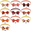 Ubrania dla psów 50 100pcs Święto Dziękczynienia Dnia Pet Bowties Akcesoria pielęgnacji kotów Katę Ręcznie wykonane produkty dla małych 230928