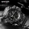 SANDA Männer Militär Uhren G Stil Weiß Sport Uhr LED Digital 50M Wasserdichte Uhr S Shock Männliche Uhr Relogio masculino G1022188d