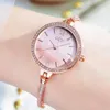 Fashion Women Bracelet Watches GEDI Brand Rose Gold Pink Narrow Band Elegant Lady's Watch Simple Mimalism Casual Female Clock262R