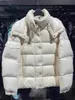 Monxxxx Down Jacket 2023 Mengjia Coat 70 -årsjubileum Dubbel Label Maya Male och kvinnliga älskare samma ljusa ansikte förtjockad vinter