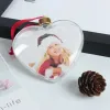 UPS jul transparent fotoram plast femstjärniga boll juldekorationer diy x-mas träd hängande dekor barn gåva 10.5