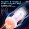 8 automatic male devices push 10 vibrating adult sex toys men's sexual pleasure men's cup men's sex toy machine massage pocket cat