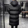 Hommes vers le bas Parkas vestes d'hiver pour hommes à capuche décontracté longue plus épaisse chaude nouveaux vêtements pour hommes manteaux Slim Fit 5XL 231005